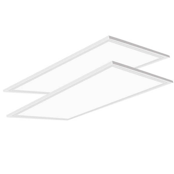 2x4 LED Flat Panel Light with Emergency Battery Backup, 50W 6800LM Drop Ceiling Light, 5500K Dimmable 0-10V Recessed Edge-Lit Troffer Fixture for Office, ETL Listed, UL Listed Battery