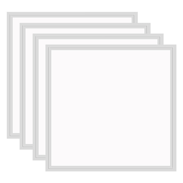 4 Pack of 2X2 ft LED Troffer Panel Light,45W with 5800 lumens,5000K White Color,Dimmable 0-10V,Fit in for 2x2 Ceiling Tile Grid