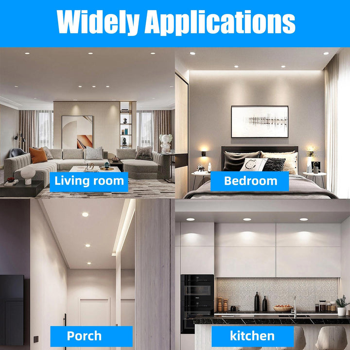 LED Ultra-Thin 6Inch 5CCT Multicolor Recessed Ceiling Lights